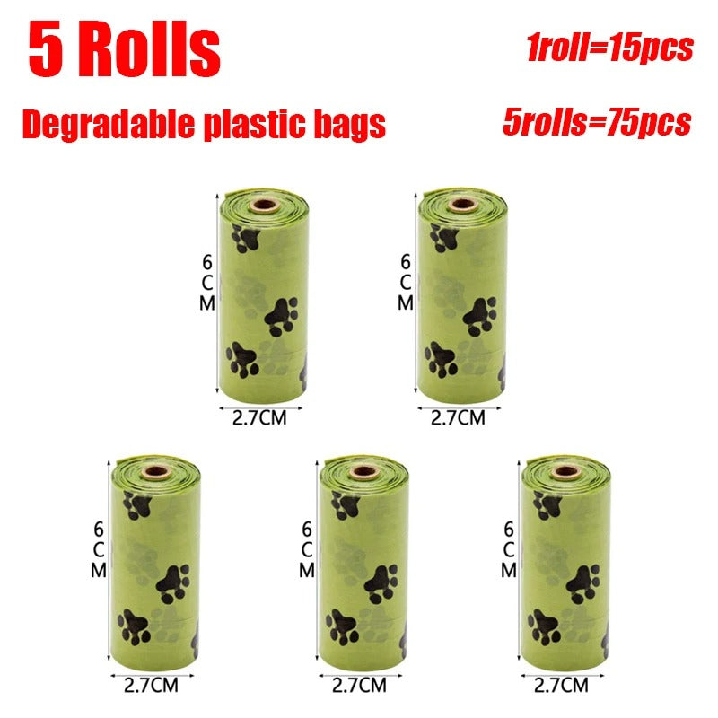 5 Pack Extra Durable Dog Waste Bags